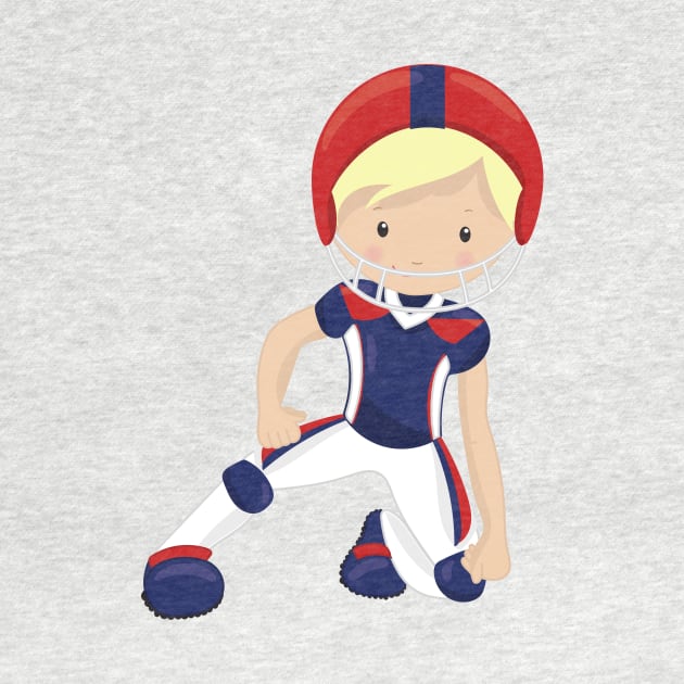 American Football, Cute Boy, Blond Hair, Rugby by Jelena Dunčević